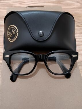 Vtg Ray-Ban/Bausch & Lomb RX BLACK FRAMES 4 1/4 - 5 1/2 No Prescription UNISEX